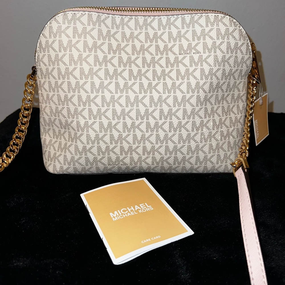 Michael Kors Cream Crossbody Bag NEW - Picture 3 of 7